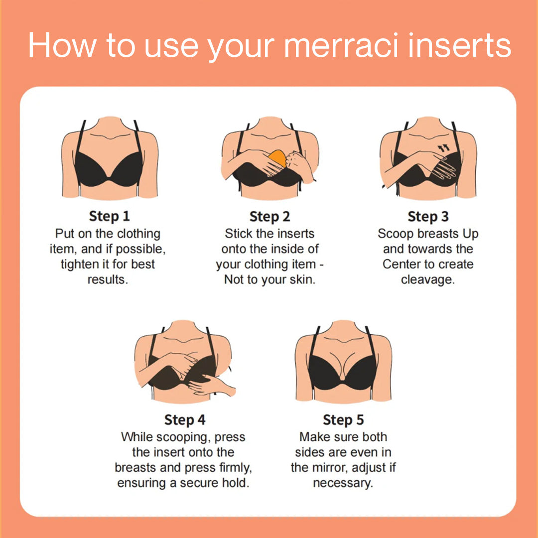 Merraci™ Sticky Inserts - Instant Boost Non-Adhesive Nip Covers